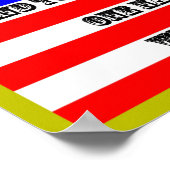 Amerikaanse vlag met belofte van trouw poster (Hoek)