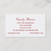 Amerikaanse vlag met Bunting Patriotic Visitekaart Visitekaartje (Achterkant)