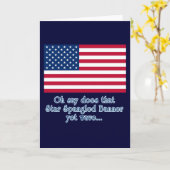 Amerikaanse Vlag met Citaat van de Banner van de Kaart (Gele Bloem)