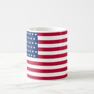 Amerikaanse vlag met de 51 sterren koffiemok