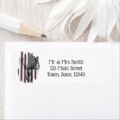 Amerikaanse vlag met Deer Buck Etiket (Insitu)