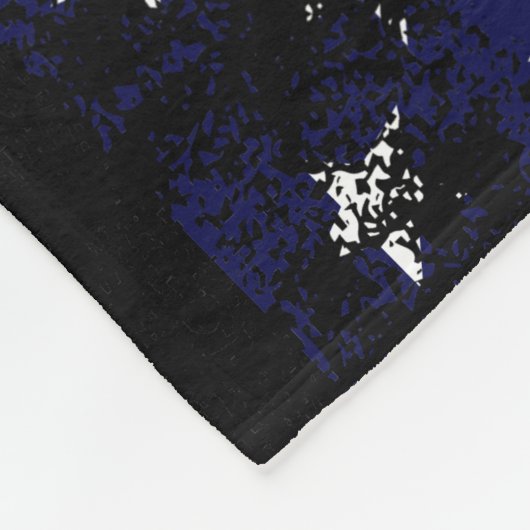 Amerikaanse vlag met drukstijl Aangepaste naam Fleece Deken (Hoek)