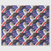 Amerikaanse vlag met Eagle Cadeaupapier (Vlak)