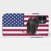 Amerikaanse vlag met Eagle iPhone 5 Hoesje (Achterkant (horizontaal))