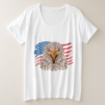 Amerikaanse vlag met een Eagle T-Shirt