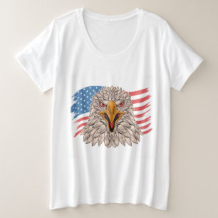 Amerikaanse vlag met een Eagle T-Shirt