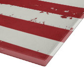 Amerikaanse vlag met een vervormd patriottisch gez snijplank (Hoek)