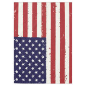 Amerikaanse vlag met een vervormd patriottisch gez tafelkleed (Voorkant)