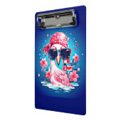Amerikaanse vlag met Flamingo Cartoon-69681 Mini Klembord (Angled2)