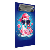 Amerikaanse vlag met Flamingo Cartoon-69681 Mini Klembord (Schuin)