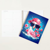 Amerikaanse vlag met Flamingo Cartoon-69681 Planner (Display)