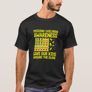 Amerikaanse vlag met gele linten voor vermiste kin t-shirt