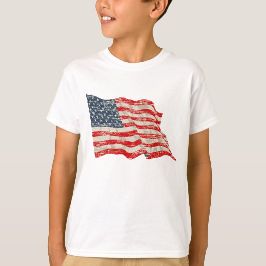 Amerikaanse vlag met gemerkte glory t-shirt (Voorkant)