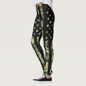 Amerikaanse vlag met groene camo leggings (Links)
