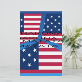 Amerikaanse vlag met Hakuna Matata: Patriottisch o Briefpapier (Staand voorkant)