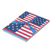 Amerikaanse vlag met Hakuna Matata: Patriottisch o Notitieblok (Linkerzijde)