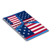 Amerikaanse vlag met Hakuna Matata: Patriottisch o Notitieboek (Rechterzijde)
