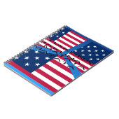 Amerikaanse vlag met Hakuna Matata: Patriottisch o Notitieboek (Linkerzijde)