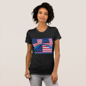 Amerikaanse vlag met Hakuna Matata: Patriottisch o T-shirt (Voorkant volledig)