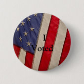 Amerikaanse vlag met Ik heb gestemd Ronde Button 5,7 Cm (Voorkant)