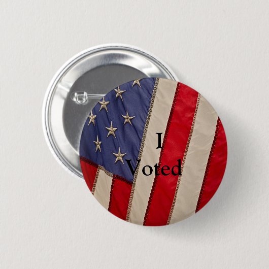 Amerikaanse vlag met Ik heb gestemd Ronde Button 5,7 Cm (Voorkant /achterkant)