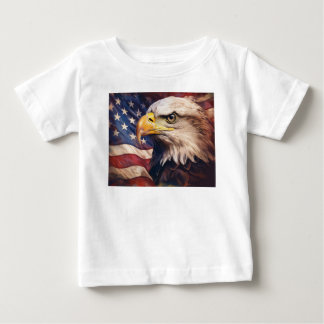 Amerikaanse vlag met kale adelaarskop