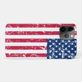 Amerikaanse vlag met kool- en patriottische vervor Case-Mate iPhone case (Achterkant (horizontaal))