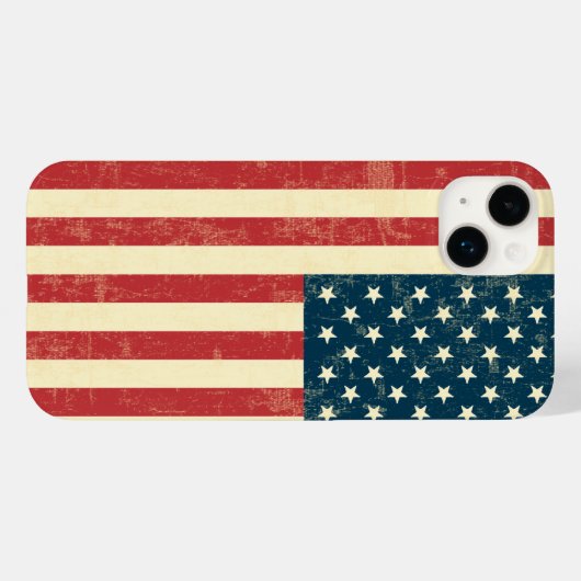 Amerikaanse vlag met kop Case-Mate iPhone case (Achterkant (horizontaal))