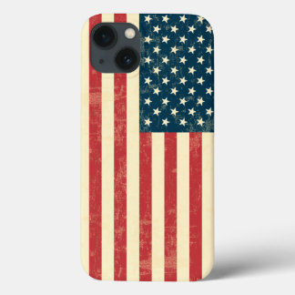 Amerikaanse vlag met kop iPhone 13 hoesje