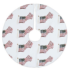 Amerikaanse vlag met kruisingen kerstboom rok