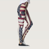 Amerikaanse vlag met Leggings van Skulls Rustige (Rechts)