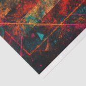 Amerikaanse vlag met Neon Decoupage Tissuepapier (Detail)