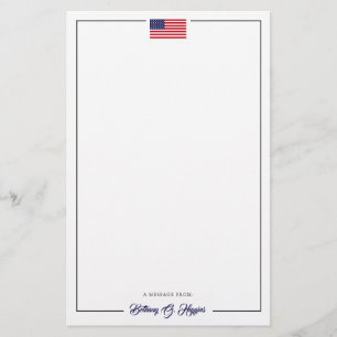 Amerikaanse vlag met patriottische stijl   KANTOOR Briefpapier