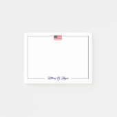 Amerikaanse vlag met patriottische stijl | KANTOOR Post-it® Notes (Voorkant)