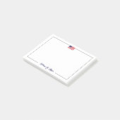 Amerikaanse vlag met patriottische stijl | KANTOOR Post-it® Notes (Schuin)