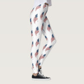  Amerikaanse vlag met patriottische vlag in de win Leggings (Rechts)