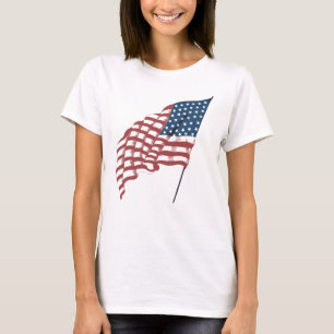  Amerikaanse vlag met patriottische vlag in de win T-shirt