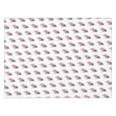  Amerikaanse vlag met patriottische vlag in de win Tafelkleed (Voorkant (Horizontaal))