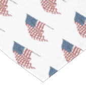  Amerikaanse vlag met patriottische vlag in de win Tafelkleed (Gekanteld)