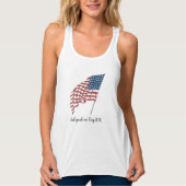  Amerikaanse vlag met patriottische vlag in de win Tanktop (Voorkant)