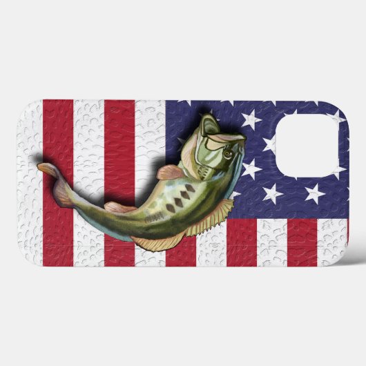 Amerikaanse vlag met patriottische vlag Vist Case-Mate iPhone Case (Achterkant (horizontaal))