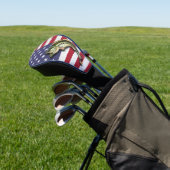 Amerikaanse vlag met patriottische vlag Vist Golfheadcover (Insitu)