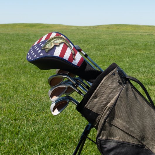 Amerikaanse vlag met patriottische vlag Vist Golfheadcover (Insitu)