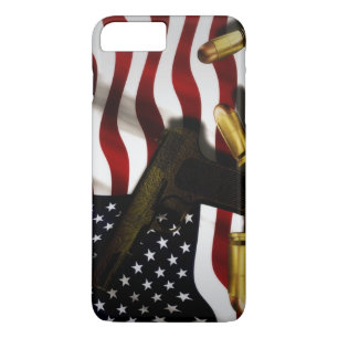 Amerikaanse vlag met pistool Case-Mate iPhone case
