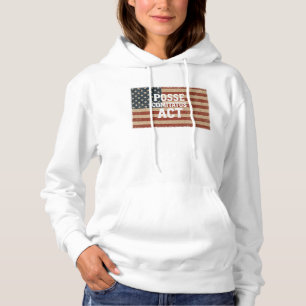 Amerikaanse vlag met Posse Comitatus Act Hoodie