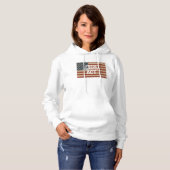 Amerikaanse vlag met Posse Comitatus Act Hoodie (Voorkant volledig)
