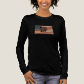 Amerikaanse vlag met Posse Comitatus Act Tri-Blend Shirt (Voorkant)