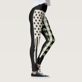 Amerikaanse vlag met shamrocks voor St. Patrick Leggings (Rechts)