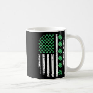 Amerikaanse vlag met shamrocks voor St Patricks Da Koffiemok