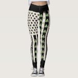 Amerikaanse vlag met Shamrocks voor St Patricks Leggings<br><div class="desc">Amerikaanse vlag met Shamrocks voor St Patricks Day</div>